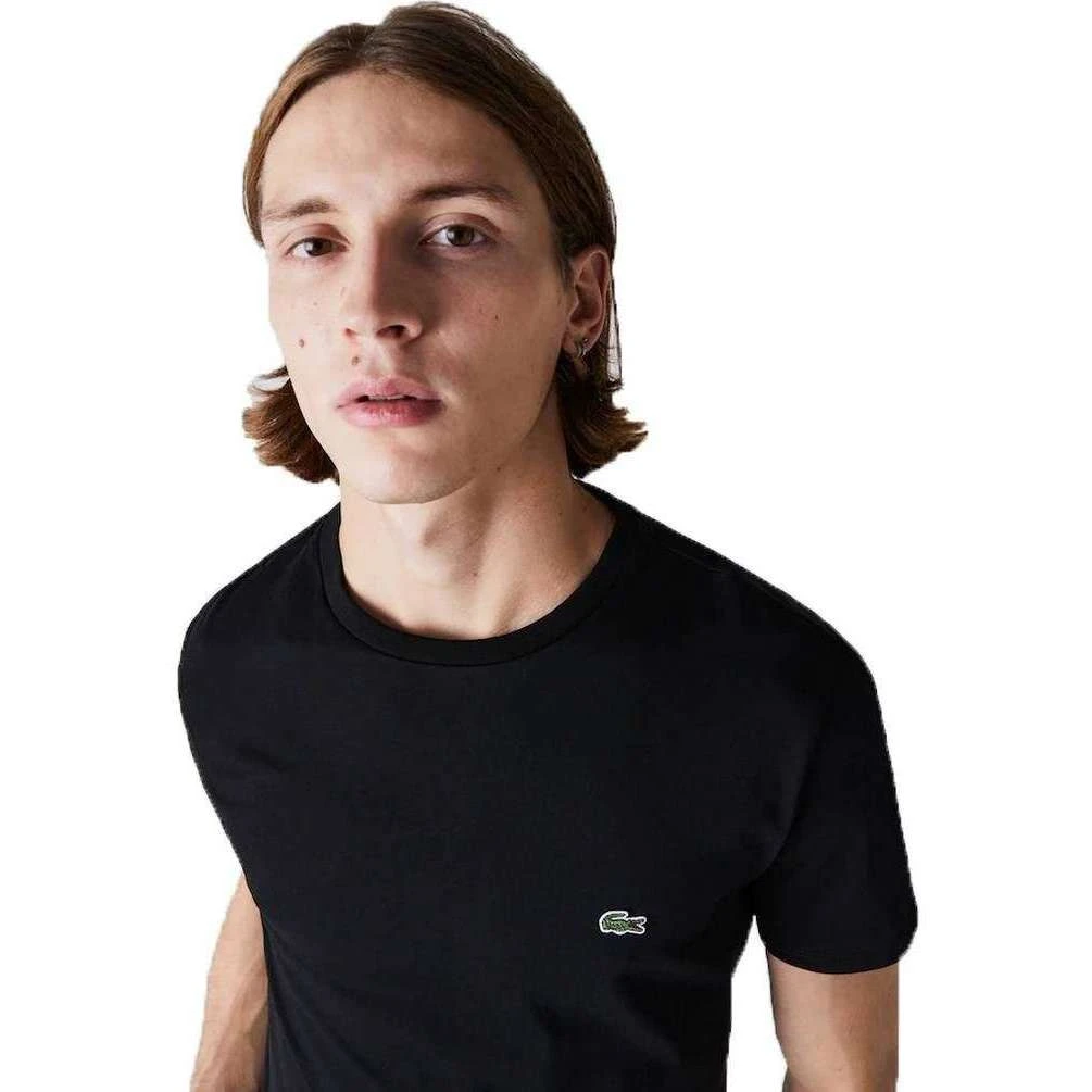 Lacoste Classic Pima T-Shirt - Black 4 Lacoste Classic Pima T-Shirt - Black - Image 2