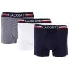 Lacoste Iconic 3 Pack Trunks - Navy/White -Bown Of London shop lacoste iconic 3 pack trunks navywhite 31030952