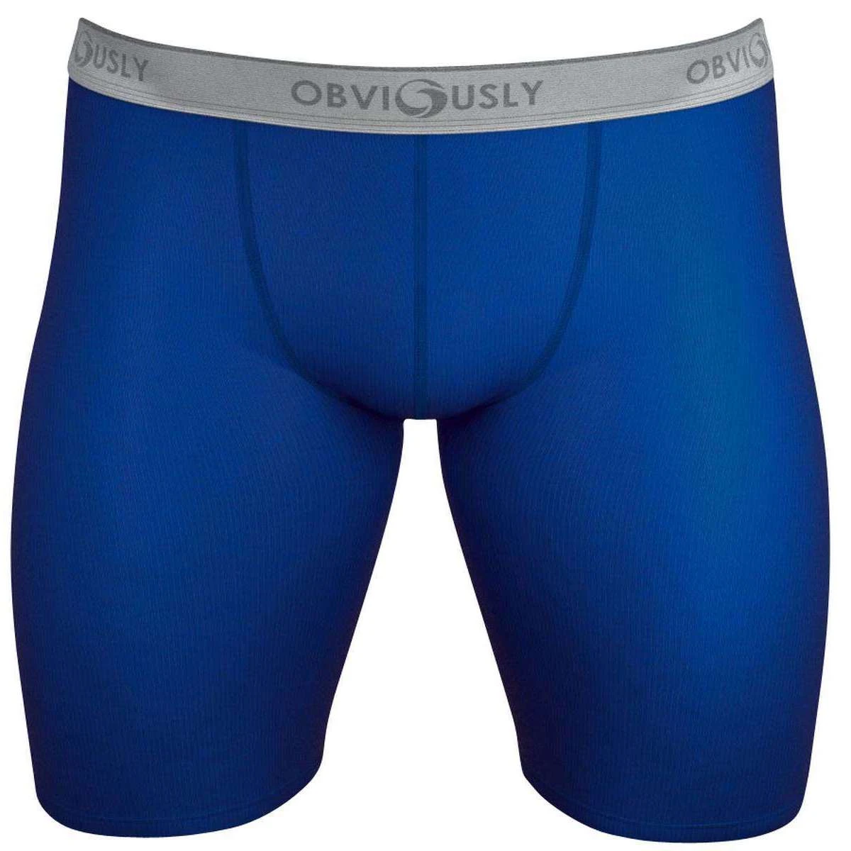 Obviously Classic Boxer Briefs 9 Inch Leg - Blue 3 Obviously Classic Boxer Briefs 9 Inch Leg - Blue