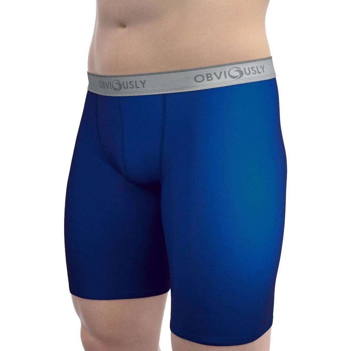 Obviously Classic Boxer Briefs 9 Inch Leg - Blue 5 Obviously Classic Boxer Briefs 9 Inch Leg - Blue - Image 3