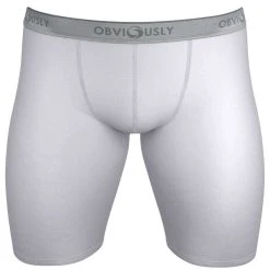 Obviously Classic Boxer Briefs 9 Inch Leg - White