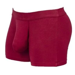 Obviously EliteMan Boxer Brief 3inch Leg - Maroon Red -Bown Of London shop obviously eliteman boxer brief 3inch leg maroon red 31957844