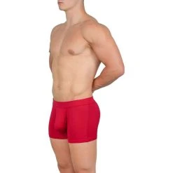 Obviously EliteMan Boxer Brief 3inch Leg - Red -Bown Of London shop obviously eliteman boxer brief 3inch leg red 31762880