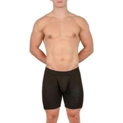 Obviously EliteMan Boxer Brief 6inch Leg - Black -Bown Of London shop obviously eliteman boxer brief 6inch leg black 31762895