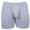 Obviously EliteMan Boxer Brief 6inch Leg - Ice Blue -Bown Of London shop obviously eliteman boxer brief 6inch leg ice blue 31762900