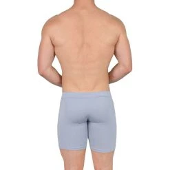 Obviously EliteMan Boxer Brief 6inch Leg - Ice Blue -Bown Of London shop obviously eliteman boxer brief 6inch leg ice blue 31762906