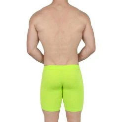 Obviously EliteMan Boxer Brief 6inch Leg - Lime -Bown Of London shop obviously eliteman boxer brief 6inch leg lime 31957882