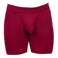 Obviously EliteMan Boxer Brief 6inch Leg - Maroon Red