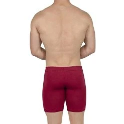 Obviously EliteMan Boxer Brief 6inch Leg - Maroon Red -Bown Of London shop obviously eliteman boxer brief 6inch leg maroon red 31957888