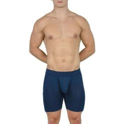 Obviously EliteMan Boxer Brief 6inch Leg - Midnight Navy -Bown Of London shop obviously eliteman boxer brief 6inch leg midnight navy 31957899