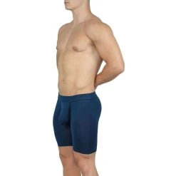 Obviously EliteMan Boxer Brief 6inch Leg - Midnight Navy -Bown Of London shop obviously eliteman boxer brief 6inch leg midnight navy 31957901
