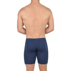Obviously EliteMan Boxer Brief 6inch Leg - Navy -Bown Of London shop obviously eliteman boxer brief 6inch leg navy 31762915