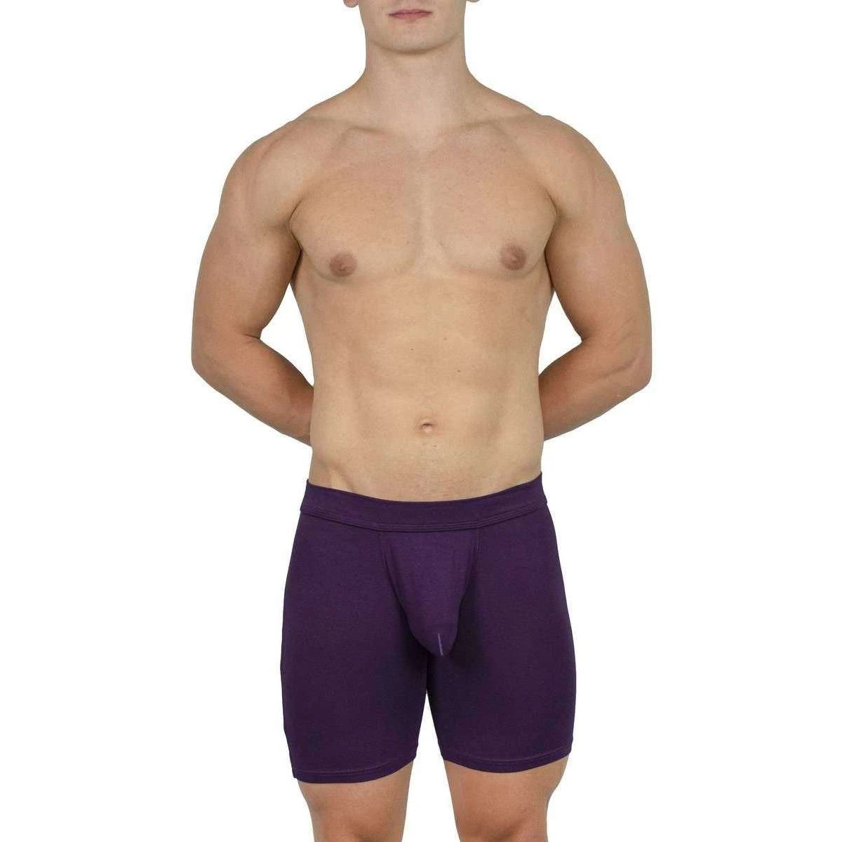 Obviously EliteMan Boxer Brief 6inch Leg - Purple 6 Obviously EliteMan Boxer Brief 6inch Leg - Purple - Image 4
