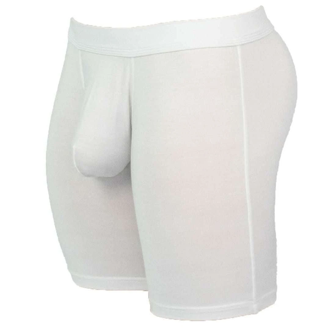 Obviously EliteMan Boxer Brief 6inch Leg - White 5 Obviously EliteMan Boxer Brief 6inch Leg - White - Image 3