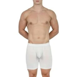 Obviously EliteMan Boxer Brief 6inch Leg - White 11 Obviously EliteMan Boxer Brief 6inch Leg - White -Bown Of London shop obviously eliteman boxer brief 6inch leg white 31957917