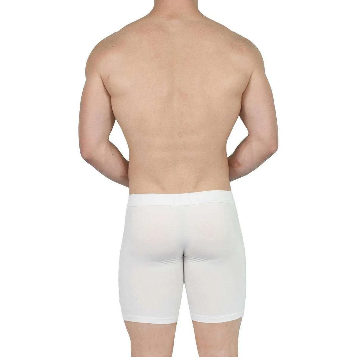 Obviously EliteMan Boxer Brief 6inch Leg - White 7 Obviously EliteMan Boxer Brief 6inch Leg - White - Image 5