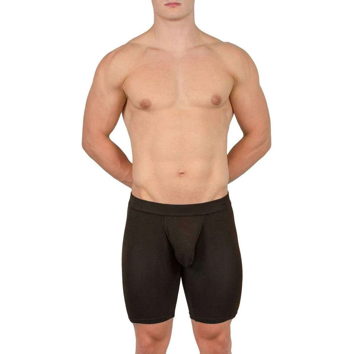 Obviously EliteMan Boxer Brief 9inch Leg - Black 6 Obviously EliteMan Boxer Brief 9inch Leg - Black - Image 4