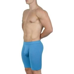 Obviously EliteMan Boxer Brief 9inch Leg - Maui Blue -Bown Of London shop obviously eliteman boxer brief 9inch leg maui blue 31957937
