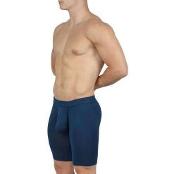 Obviously EliteMan Boxer Brief 9inch Leg - Midnight Navy -Bown Of London shop obviously eliteman boxer brief 9inch leg midnight navy 31957943