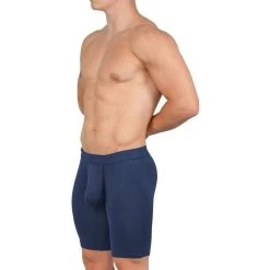 Obviously EliteMan Boxer Brief 9inch Leg - Navy -Bown Of London shop obviously eliteman boxer brief 9inch leg navy 31762968