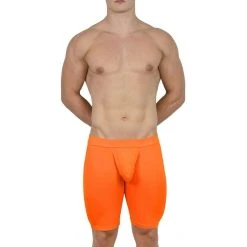 Obviously EliteMan Boxer Brief 9inch Leg - Orange -Bown Of London shop obviously eliteman boxer brief 9inch leg orange 31957947