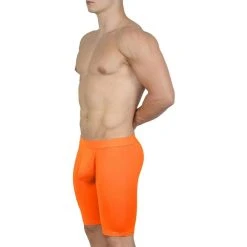 Obviously EliteMan Boxer Brief 9inch Leg - Orange -Bown Of London shop obviously eliteman boxer brief 9inch leg orange 31957949