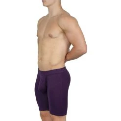 Obviously EliteMan Boxer Brief 9inch Leg - Purple -Bown Of London shop obviously eliteman boxer brief 9inch leg purple 31957955