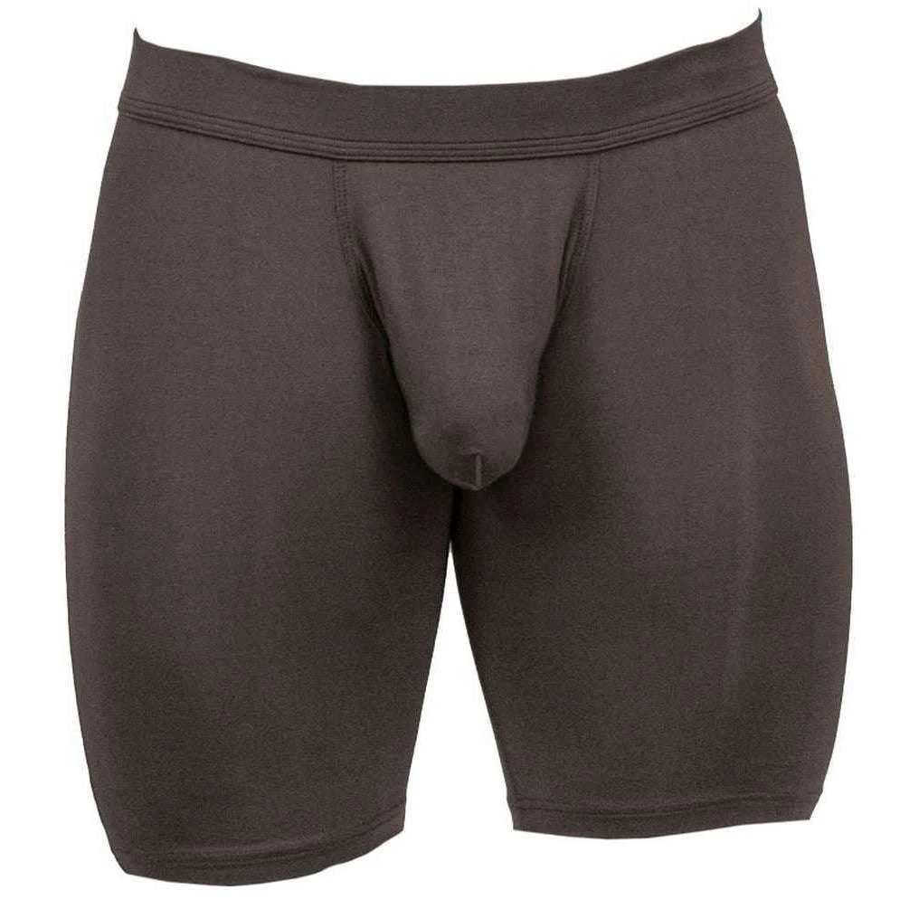 Obviously EliteMan Boxer Brief 9inch Leg - Titanium Grey 3 Obviously EliteMan Boxer Brief 9inch Leg - Titanium Grey