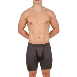Obviously EliteMan Boxer Brief 9inch Leg - Titanium Grey 11 Obviously EliteMan Boxer Brief 9inch Leg - Titanium Grey -Bown Of London shop obviously eliteman boxer brief 9inch leg titanium grey 31762983