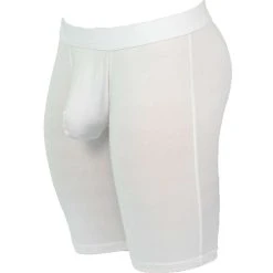 Obviously EliteMan Boxer Brief 9inch Leg - White -Bown Of London shop obviously eliteman boxer brief 9inch leg white 31957958