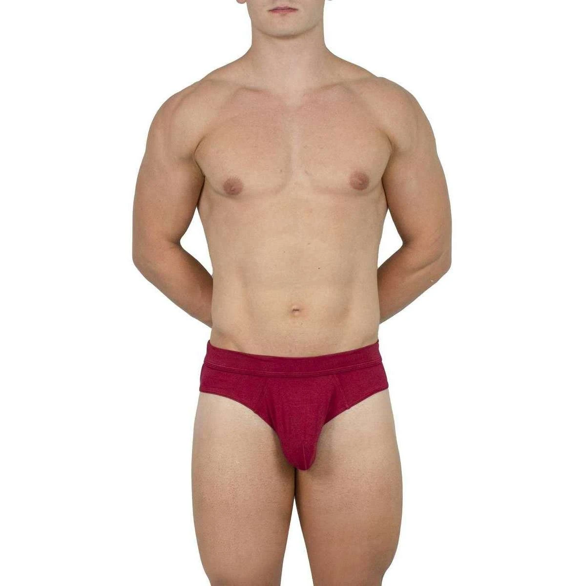 Obviously EliteMan Brief - Maroon Red 6 Obviously EliteMan Brief - Maroon Red - Image 4