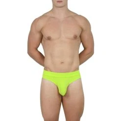 Obviously EliteMan Hipster Brief - Lime -Bown Of London shop obviously eliteman hipster brief lime 31958006