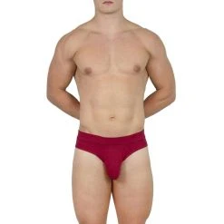 Obviously EliteMan Hipster Brief - Maroon Red -Bown Of London shop obviously eliteman hipster brief maroon red 31958012