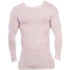 Obviously Essence Crew Neck Long Sleeve Undershirt - White