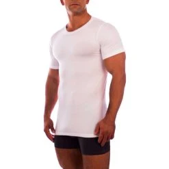 Obviously Essence Crew Neck Short Sleeve Undershirt - White -Bown Of London shop obviously essence crew neck short sleeve undershirt white 31036164
