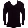 Obviously Essence Deep V-Neck Long Sleeve Undershirt - Black -Bown Of London shop obviously essence deep v neck long sleeve undershirt black 31036170