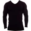 Obviously Essence V-Neck Long Sleeve Undershirt - Black -Bown Of London shop obviously essence v neck long sleeve undershirt black 31036196