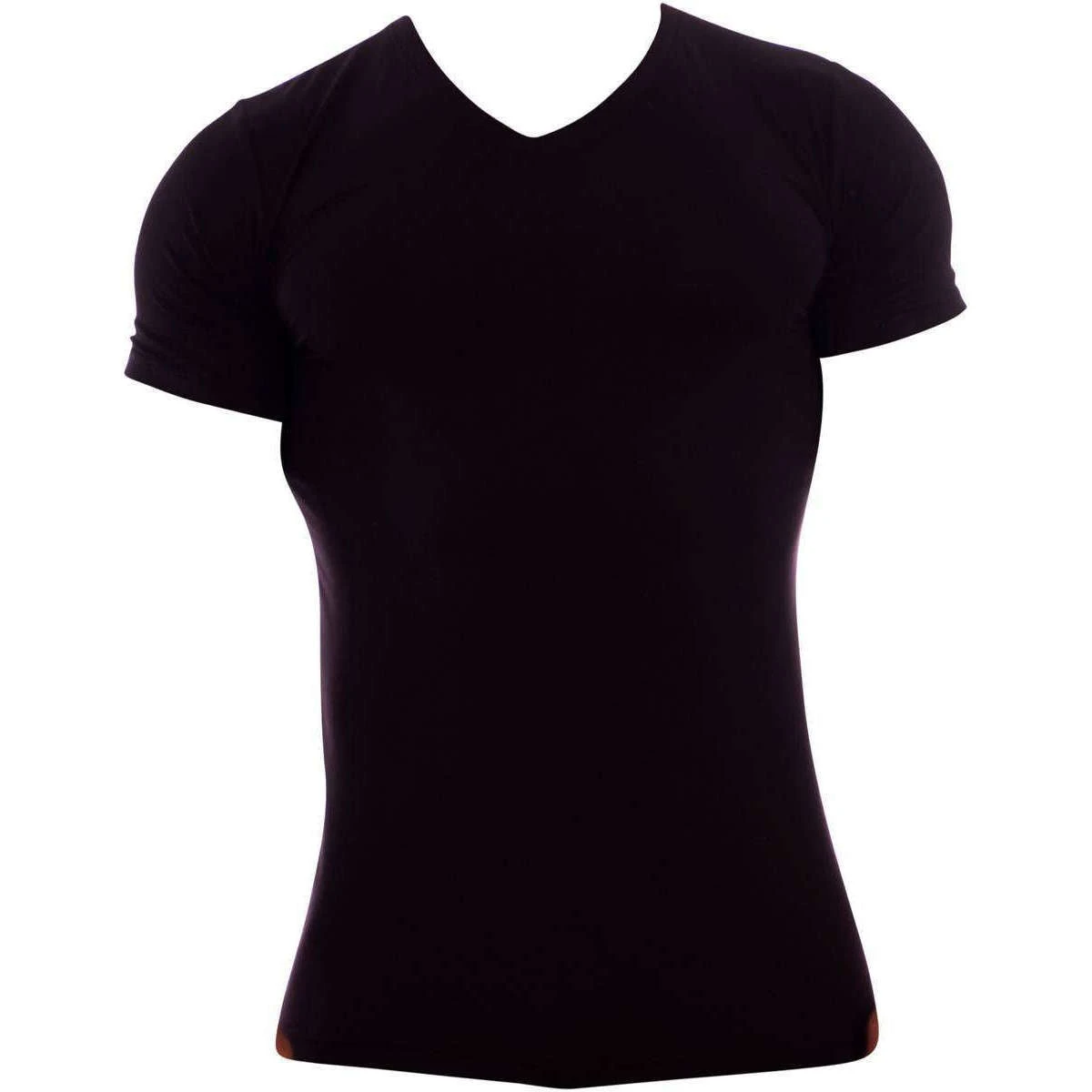 Obviously Essence V-Neck Short Sleeve Undershirt - Black 3 Obviously Essence V-Neck Short Sleeve Undershirt - Black