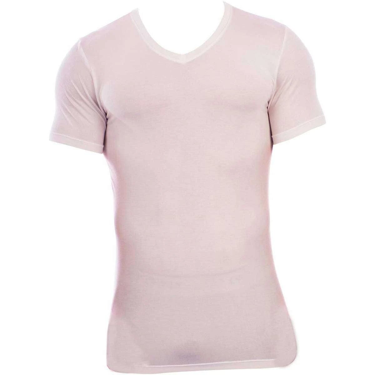 Obviously Essence V-Neck Short Sleeve Undershirt - White 3 Obviously Essence V-Neck Short Sleeve Undershirt - White