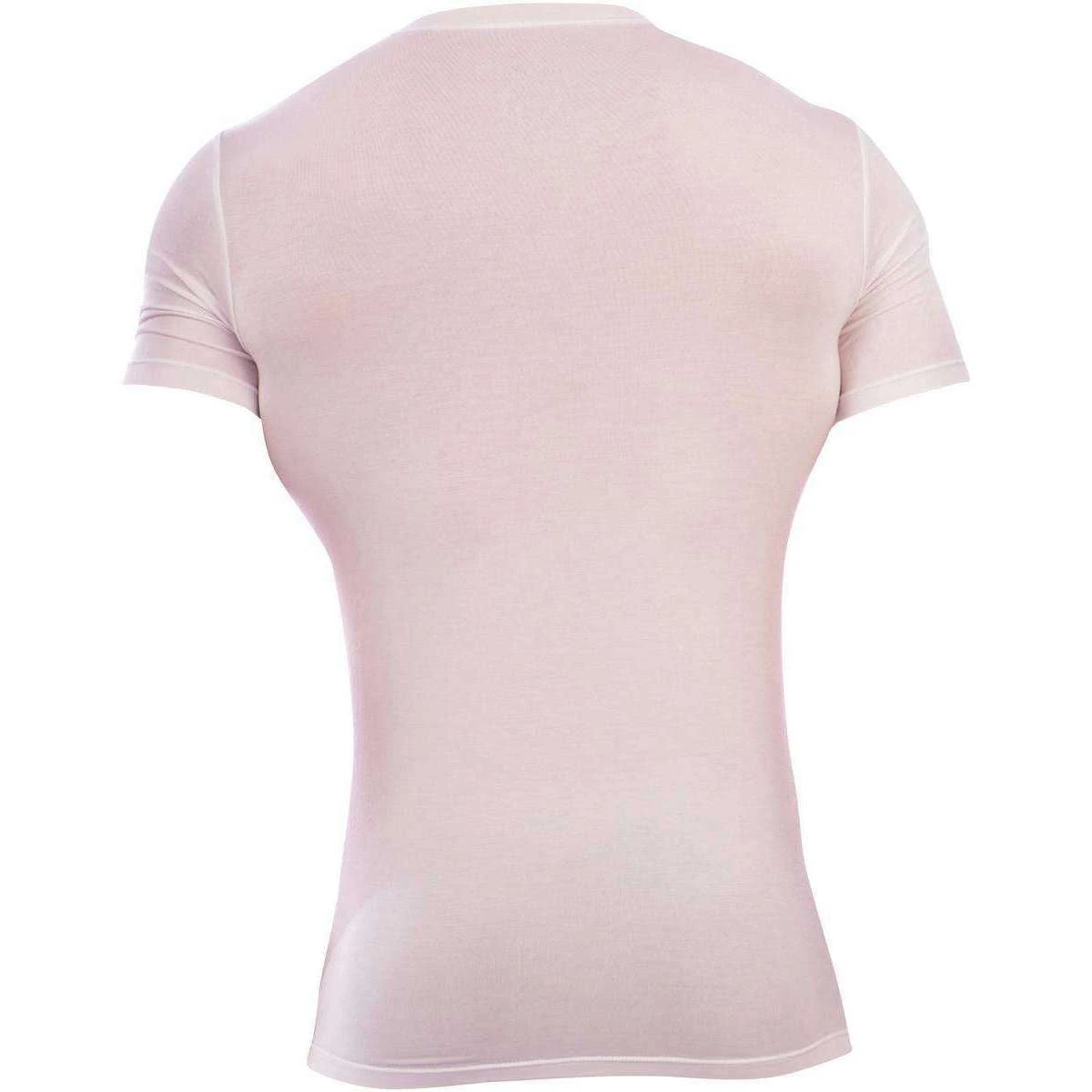 Obviously Essence V-Neck Short Sleeve Undershirt - White 4 Obviously Essence V-Neck Short Sleeve Undershirt - White - Image 2