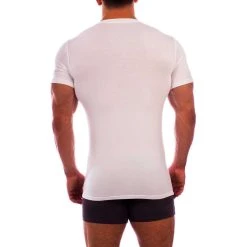 Obviously Essence V-Neck Short Sleeve Undershirt - White 10 Obviously Essence V-Neck Short Sleeve Undershirt - White -Bown Of London shop obviously essence v neck short sleeve undershirt white 31036214