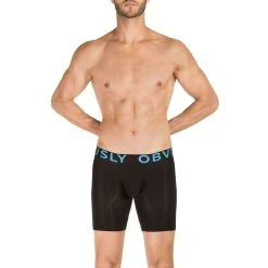 Obviously Everyman AnatoMAX Boxer Breif 6inch Leg - Black -Bown Of London shop obviously everyman anatomax boxer breif 6inch leg black 31036219