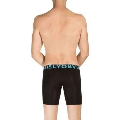 Obviously Everyman AnatoMAX Boxer Breif 6inch Leg - Black -Bown Of London shop obviously everyman anatomax boxer breif 6inch leg black 31036220
