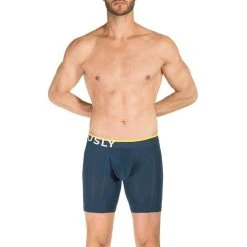 Obviously Everyman AnatoMAX Boxer Breif 6inch Leg - Nautical Navy -Bown Of London shop obviously everyman anatomax boxer breif 6inch leg nautical navy 31036225