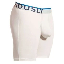 Obviously Everyman AnatoMAX Boxer Breif 6inch Leg - White -Bown Of London shop obviously everyman anatomax boxer breif 6inch leg white 31036230
