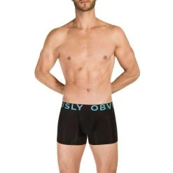 Obviously EveryMan AnatoMAX Boxer Brief 3inch Leg - Black -Bown Of London shop obviously everyman anatomax boxer brief 3inch leg black 31036237