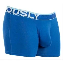 Obviously EveryMan AnatoMAX Boxer Brief 3inch Leg - Blue -Bown Of London shop obviously everyman anatomax boxer brief 3inch leg blue 31036241