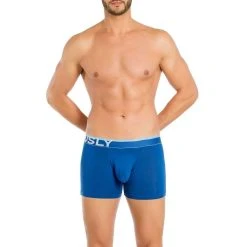 Obviously EveryMan AnatoMAX Boxer Brief 3inch Leg - Blue -Bown Of London shop obviously everyman anatomax boxer brief 3inch leg blue 31036242