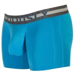 Obviously EveryMan AnatoMAX Boxer Brief 3inch Leg - Bondi Blue -Bown Of London shop obviously everyman anatomax boxer brief 3inch leg bondi blue 31036247