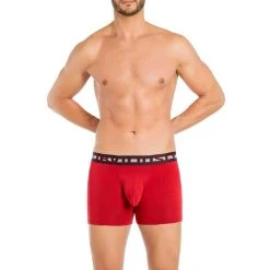 Obviously EveryMan AnatoMAX Boxer Brief 3inch Leg - Chilli Red -Bown Of London shop obviously everyman anatomax boxer brief 3inch leg chilli red 31036253
